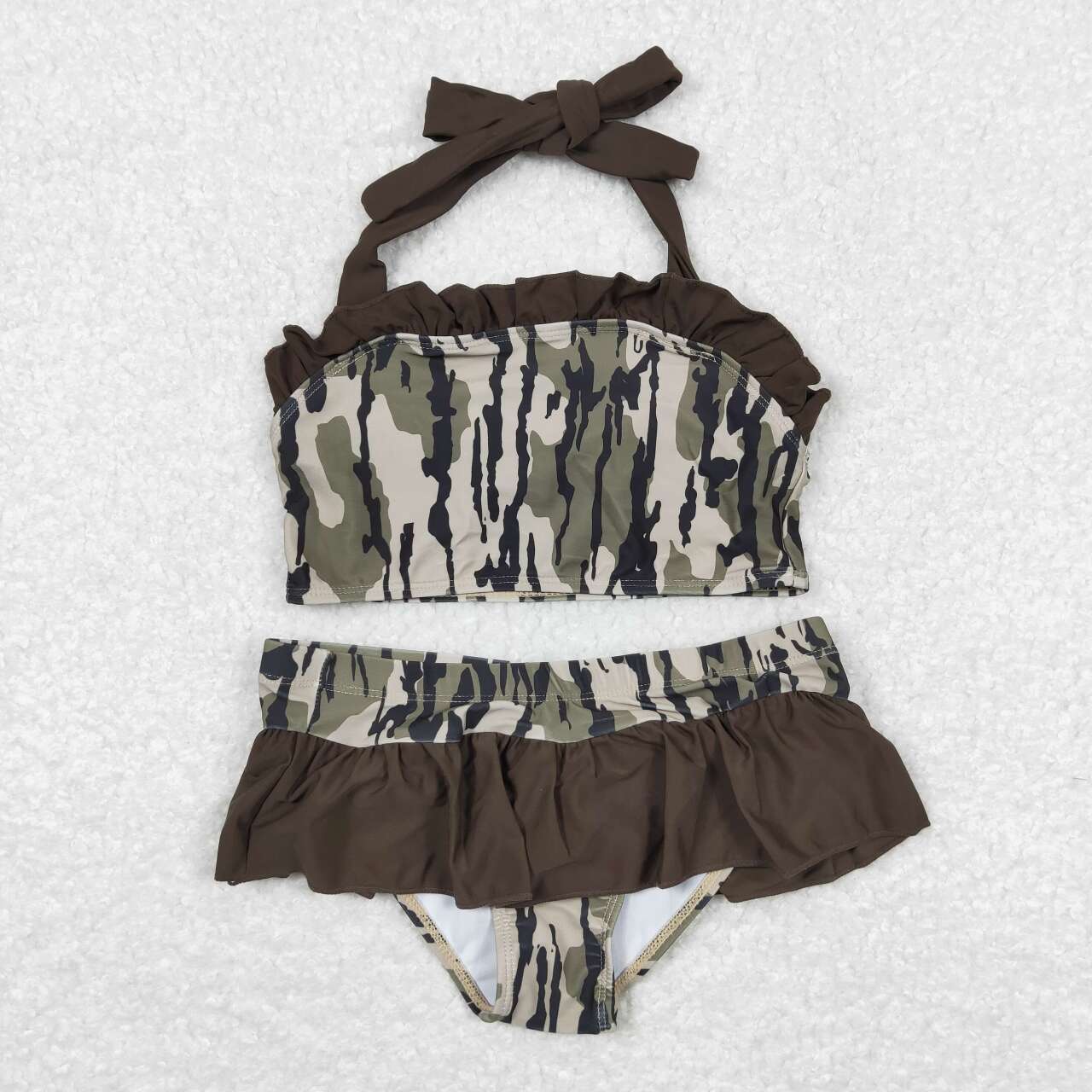 S0193 RTS baby girl clothes camo girl summer swimsuit swim wear beach bathing suit