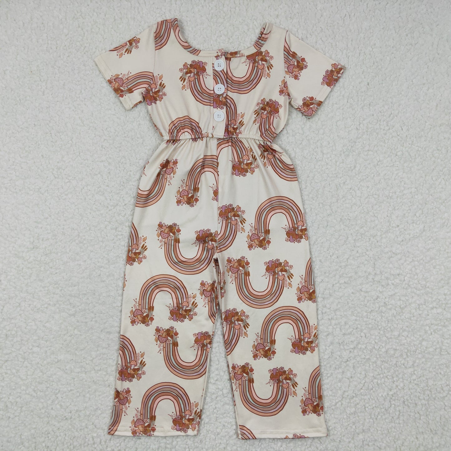girls rainbow printed jumpsuit SR0241