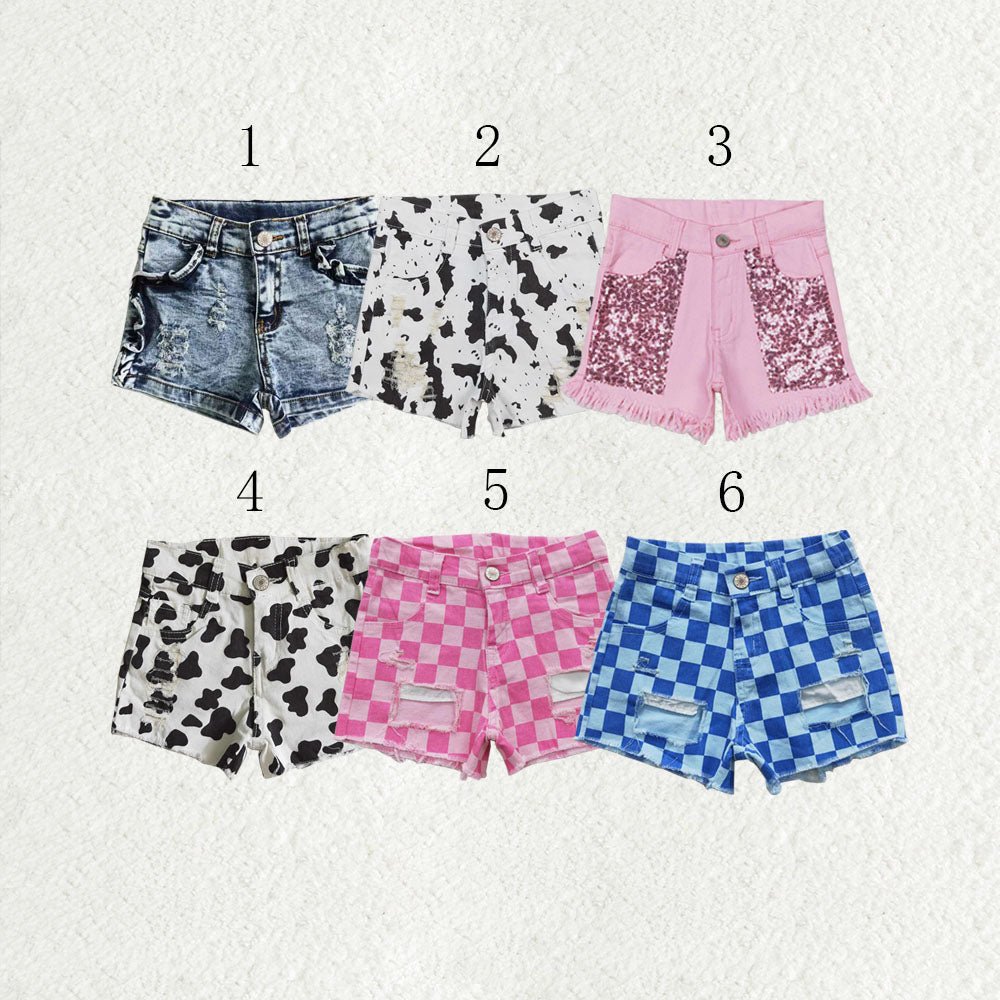 Sibling Baby Girls Denim Shorts Bottom