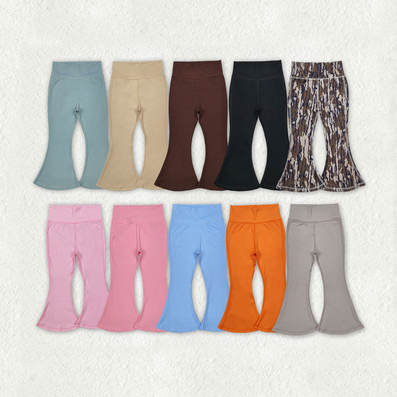 Sibling Baby Girls Yoga Active Bell Bottom Pants