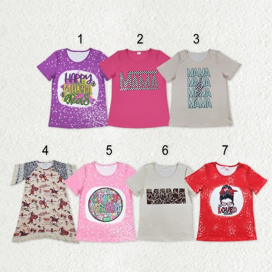 Sibling Adult Women Short Sleeve T-shirts Top