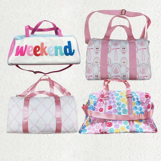 Sibling Smiles Bows Duffel Gym Backpacks