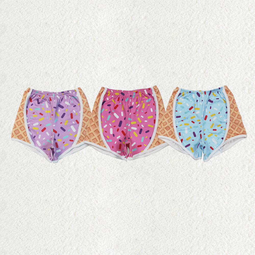 Sibling Baby Girls Ice-cream Drip Yoga Shorts Bottoms