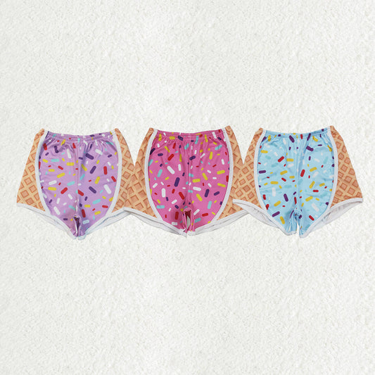 Sibling Baby Girls Ice-cream Drip Yoga Shorts Bottoms