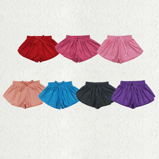 Sibling Baby Girls Colorful Skort Yoga Shorts Bottoms