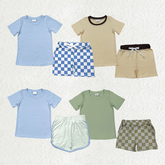 Sibling Baby Boys Shirt Top Shorts Summer Clothes Sets