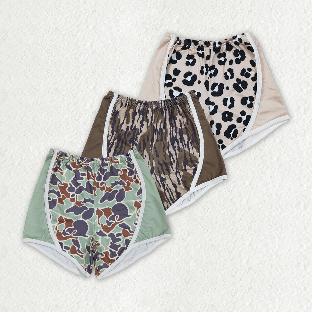 Sibling Baby Girls Western Camo Leopard Shorts Bottoms