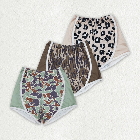 Sibling Baby Girls Western Camo Leopard Shorts Bottoms