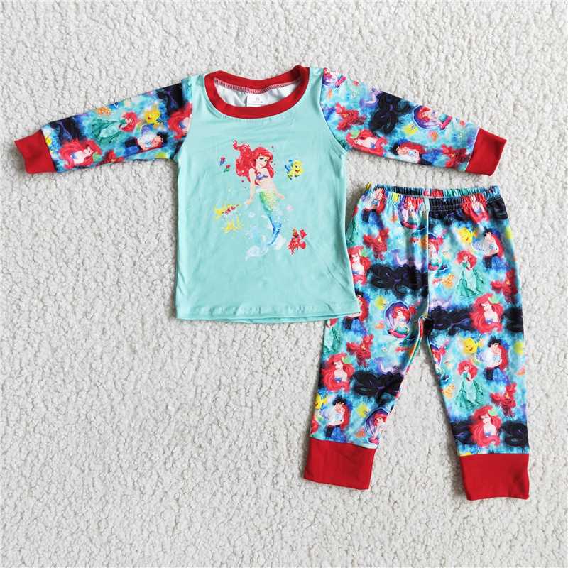 6 A1-11 baby mermaid pajamas Set-promotion 2023.11.18