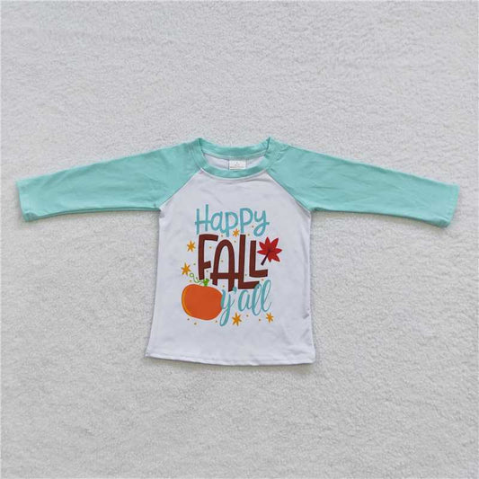 BOYS happy fall Long sleeve T-shirt 6 A11-11