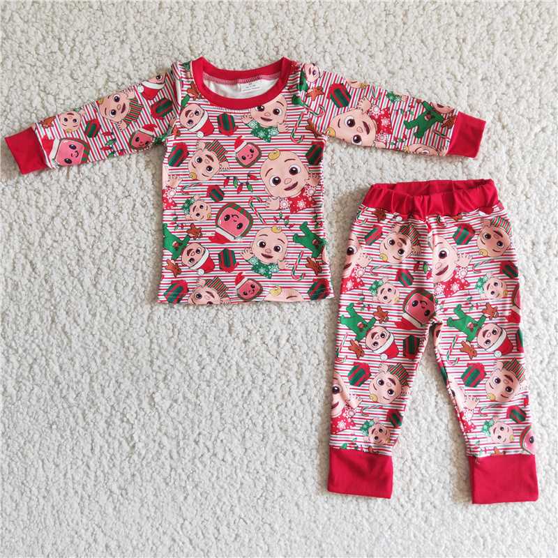 6 A19-28 girl melon pajamas sets-promotion 2023.10.9