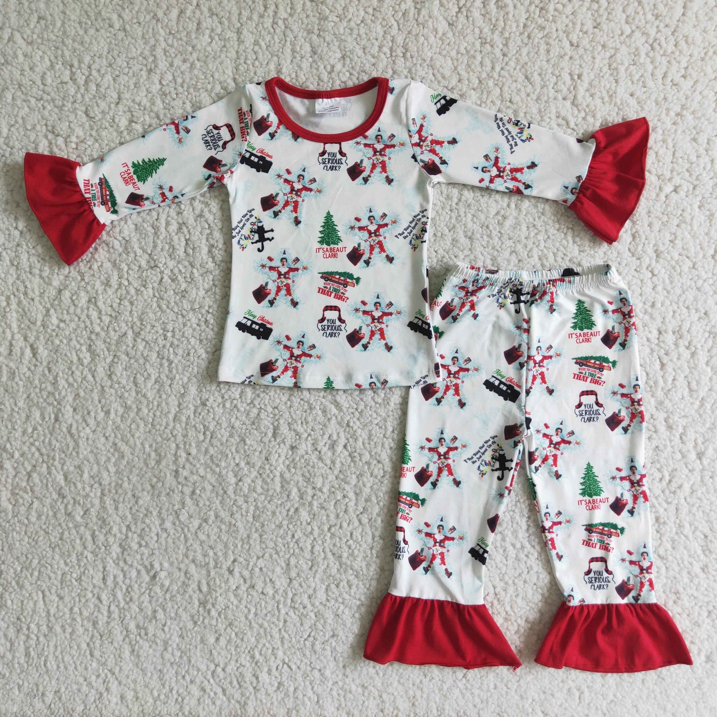 6 A2-18 girl cartoon christmas pajamas sets-promotion 2023.11.18