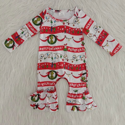 6 A22-1 baby girl clothes christmas baby romper