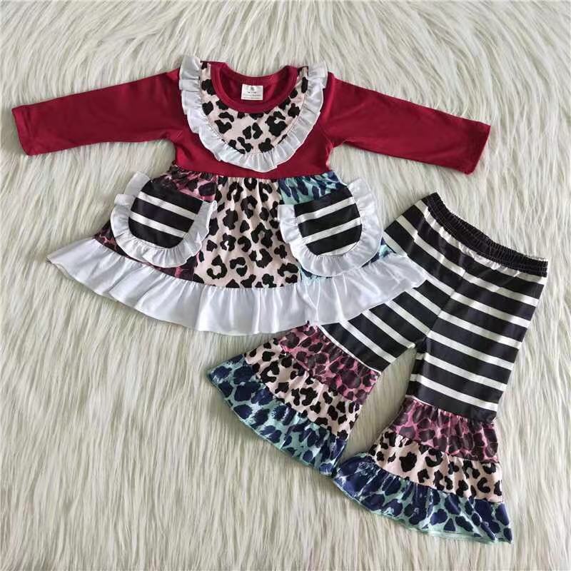 6 A13-5 girls Color leopard print outfit-promotion 2023.11.11