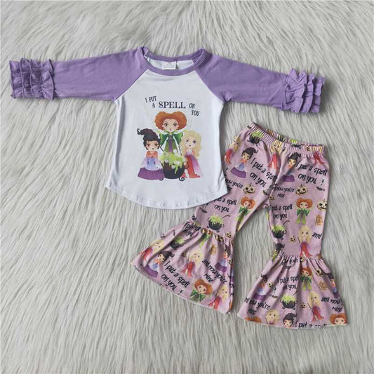 Halloween witch printed outfits 6 A23-3