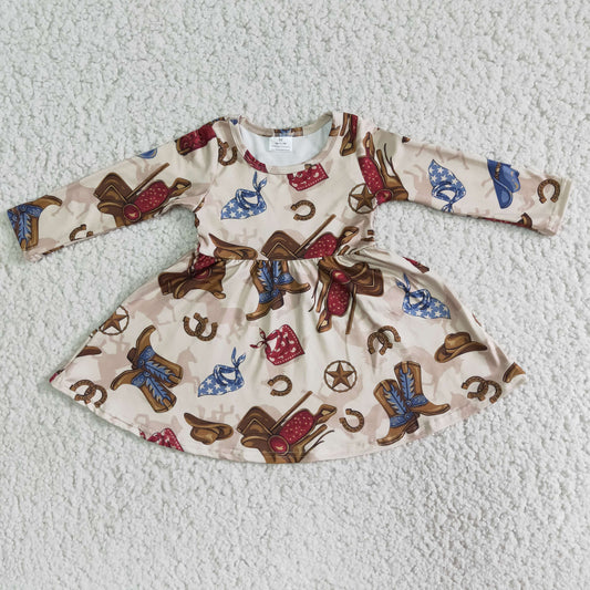 6 A6-1 baby girl cowboy long sleeve Dresses-promotion 2023.12.9