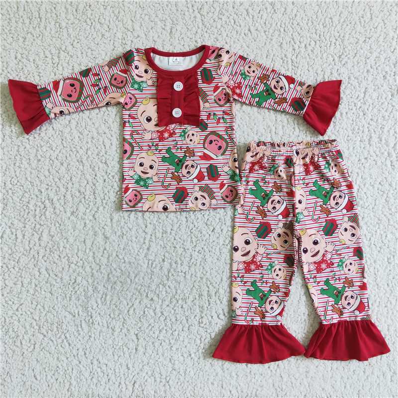 6 A6-29 girl melon pajamas sets-promotion 2023.10.9