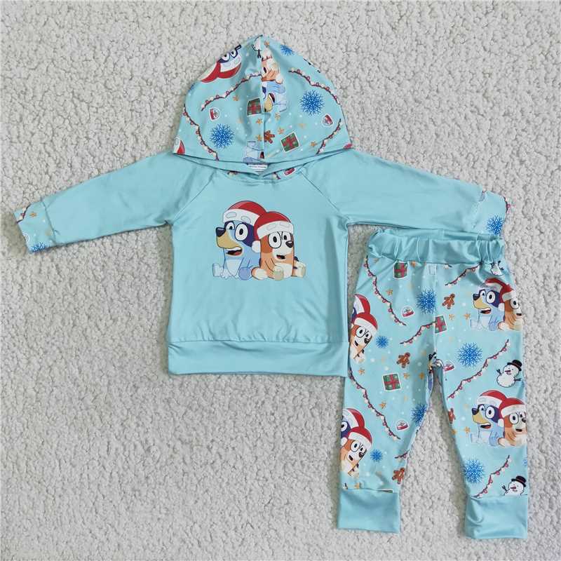 cartoon dog christmas boys outfits 6 B11-17