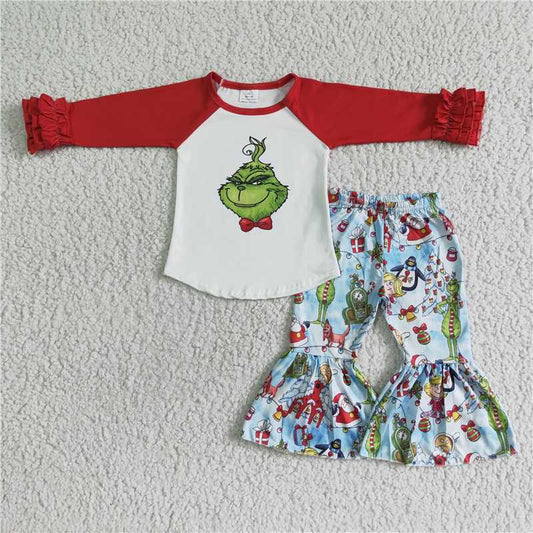 6 B4-17 baby girl Christmas cartoon outfit-promotion 2023.11.11