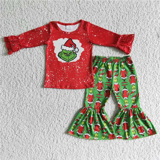 Xmas Red Tops Green bottoms Set 6 B6-37