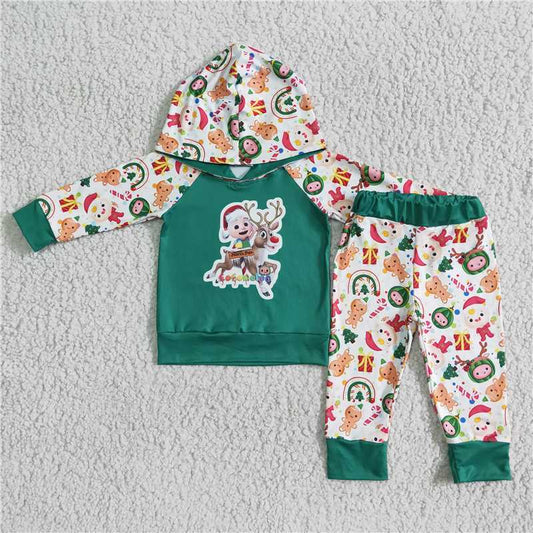 cartoon hooded tops bottoms set 6 B6-39