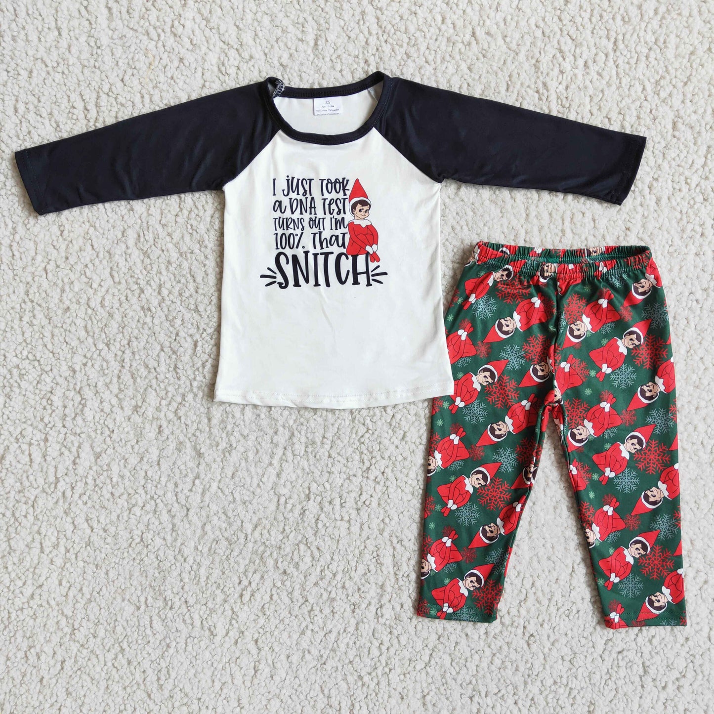 6 B3-21 Boys Christmas Long Sleeve Pants Suit-promotion 2023.10.16