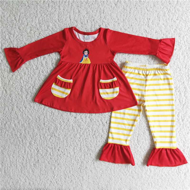 6 C10-16 baby girl Cartoon Princess bell bottoms Set-promotion 2023.12.9