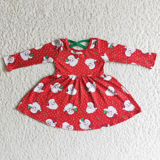 6 C10-18 baby girl Xmas Santa Claus Dress-promotion 2023.11.11