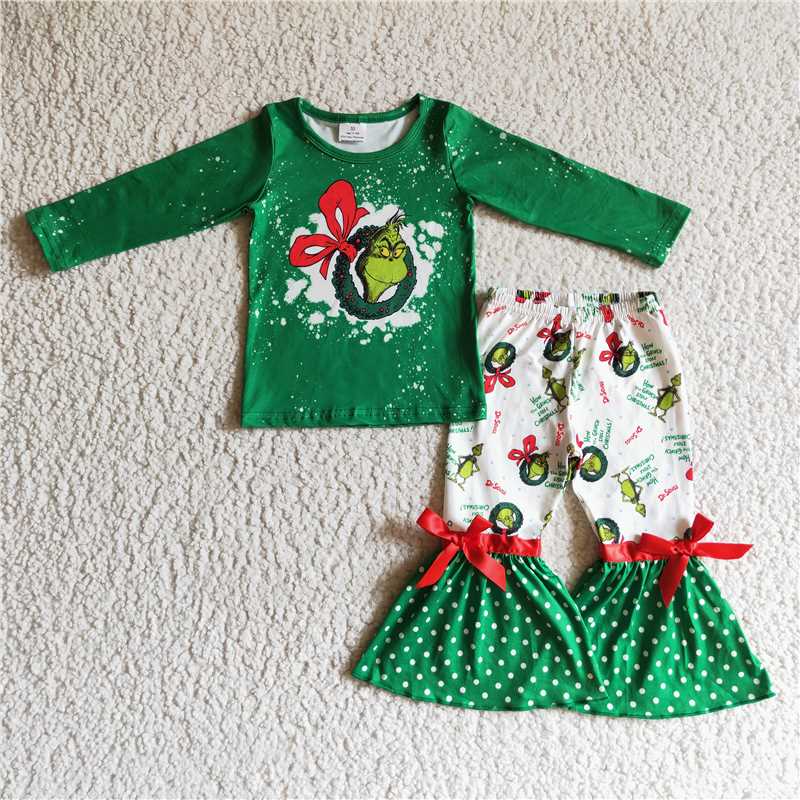 Christmas cartoon green outfit 6 C6-20