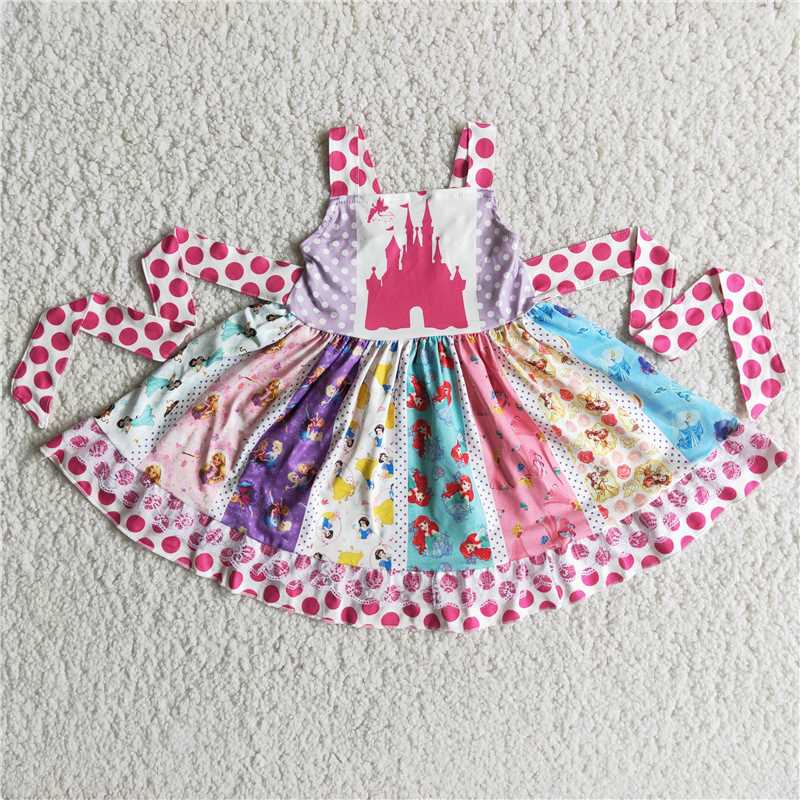 princess & castle patchwork Dress A17-21