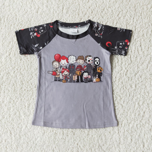 Halloween clown Short sleeve T-shirt A2-4