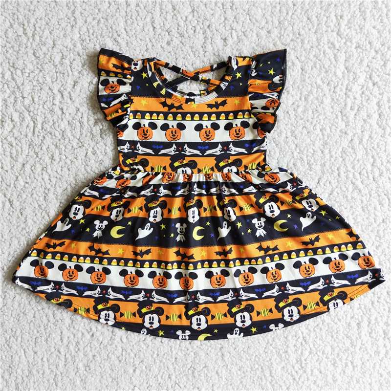 halloween cartoon pumpkin dress A6-3