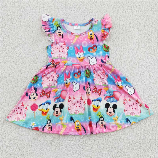 Cartoon Mickey sleeveless Dress Aa-12