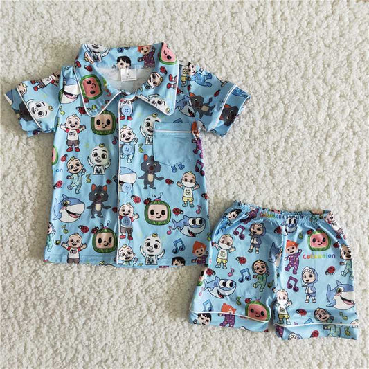 boy melon pajamas sets B5-15