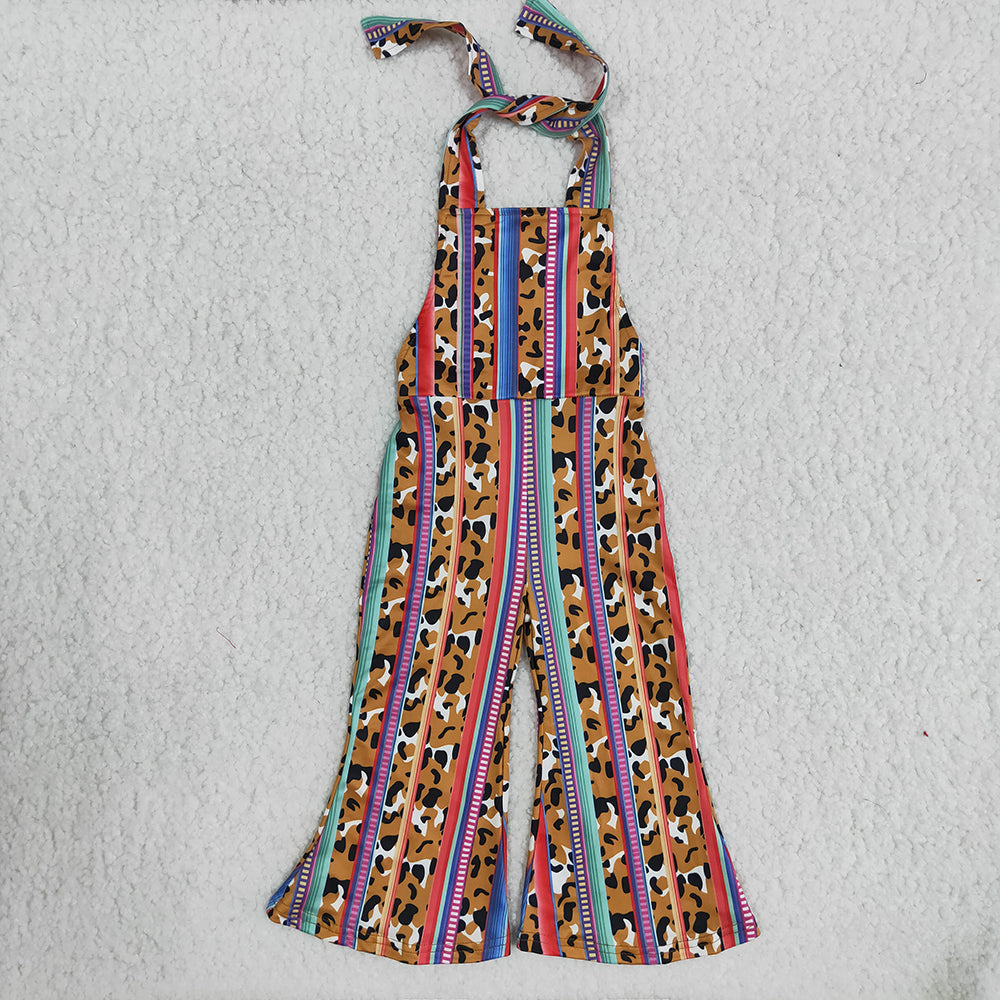 Sibling Baby Girls Western Summer Bell Bottoms Jumpsuits