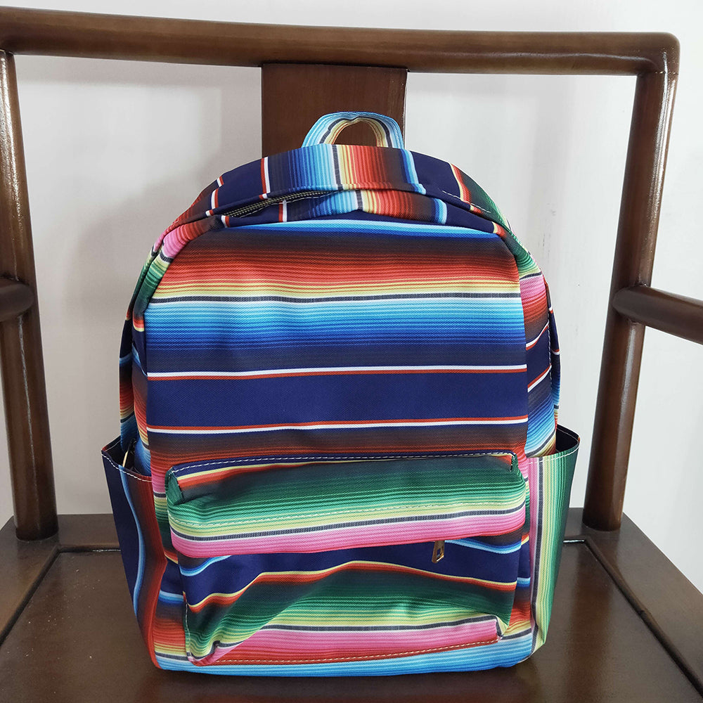 Sibling Baby Kids Children Western Stripe School Back Bags