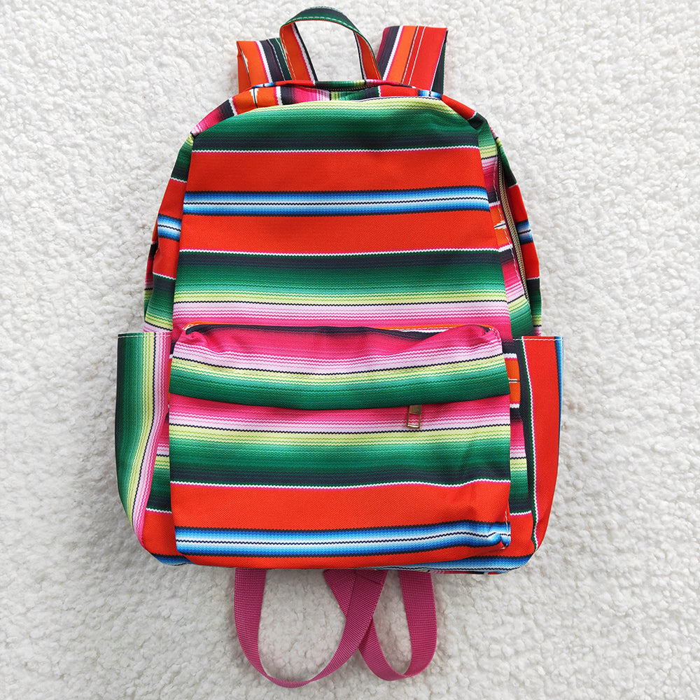 Sibling Baby Kids Children Western Stripe School Back Bags
