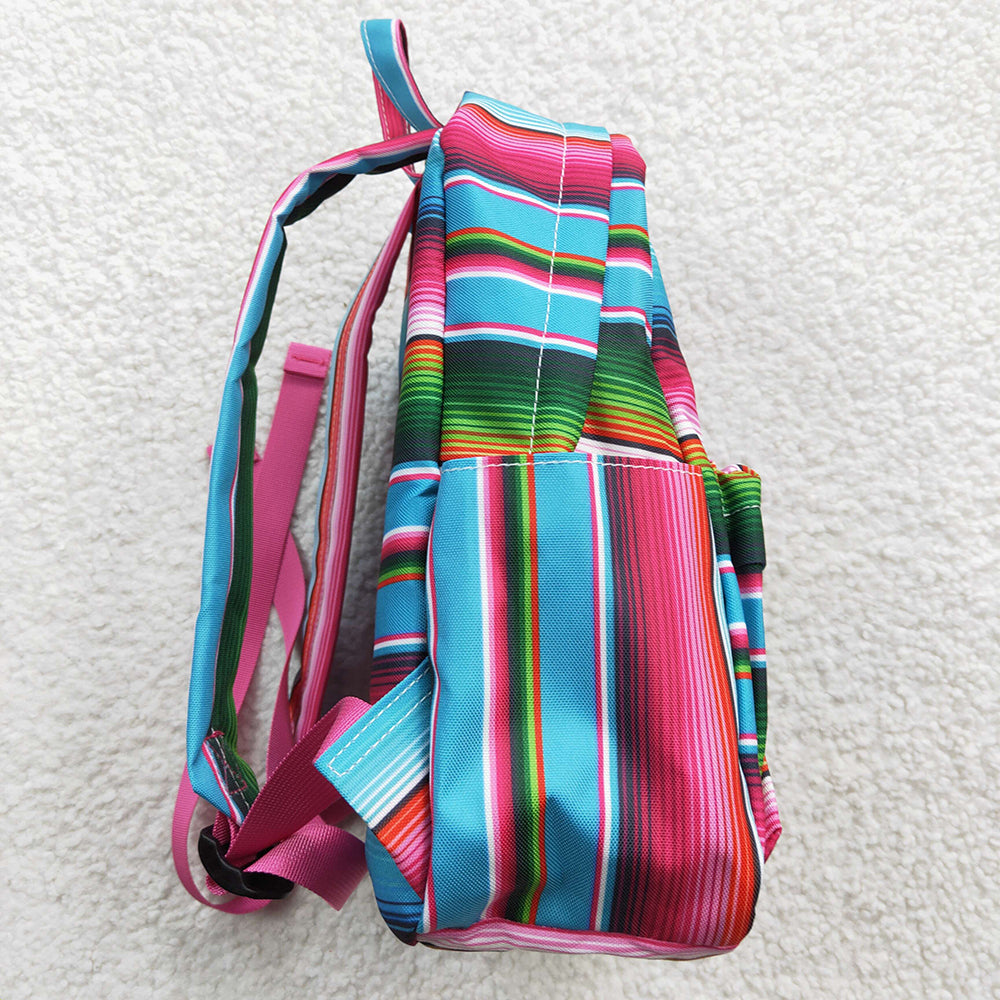 Sibling Baby Kids Children Western Stripe School Back Bags