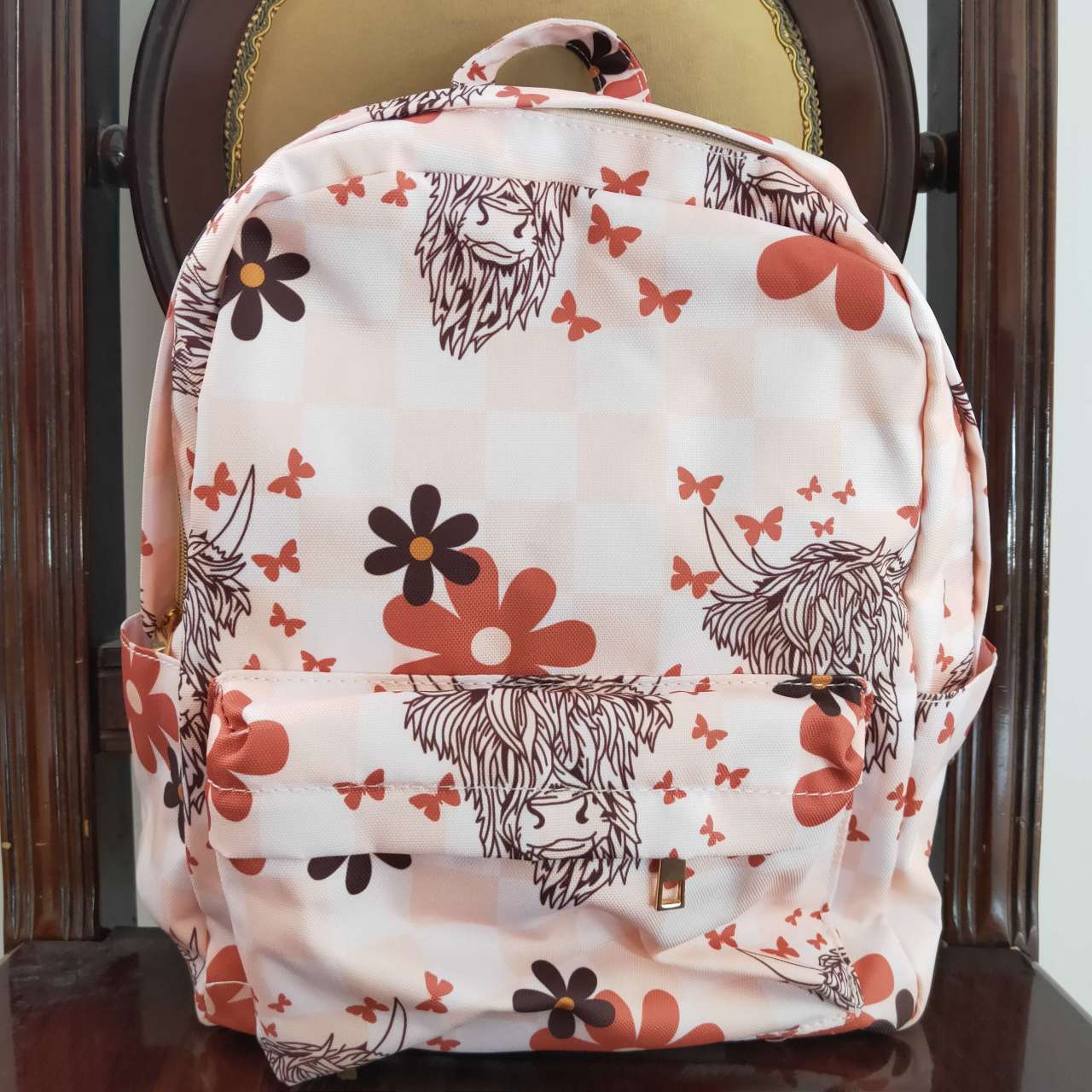 heifer & flower shoulder bag BA0074