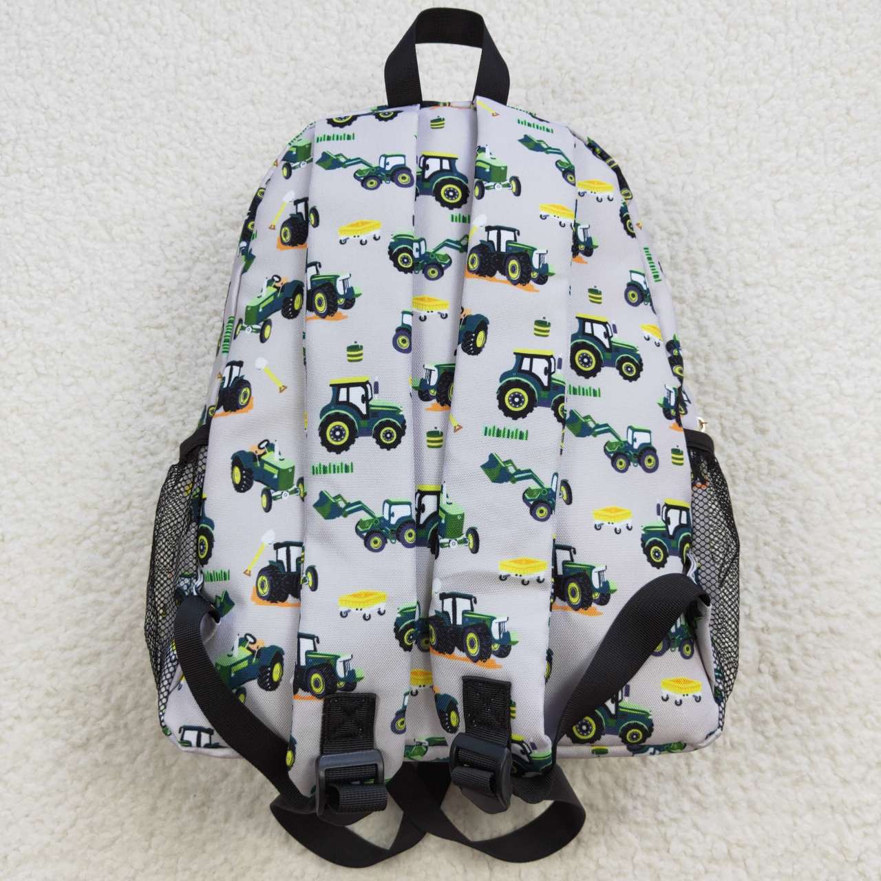 green truck print backpack bag BA0085