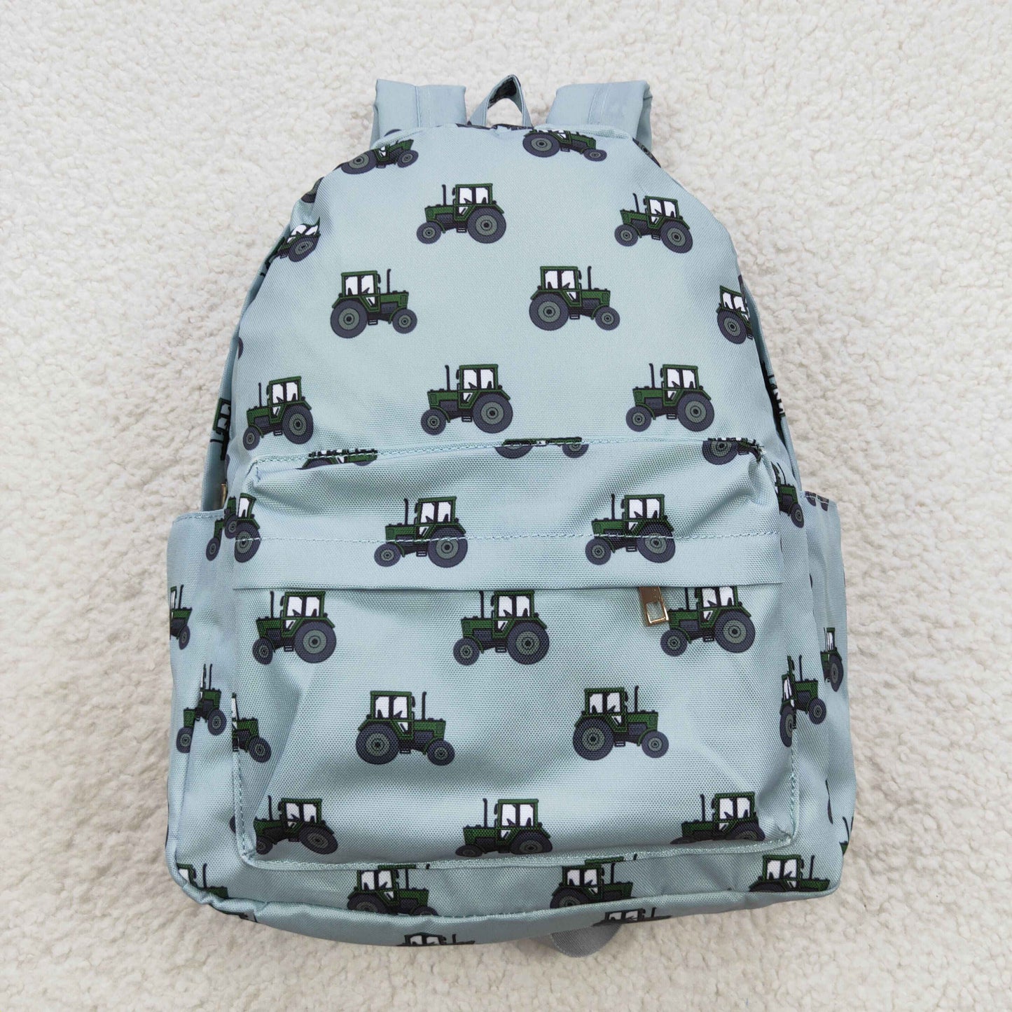 garm tractors print backpack blue bag BA0121