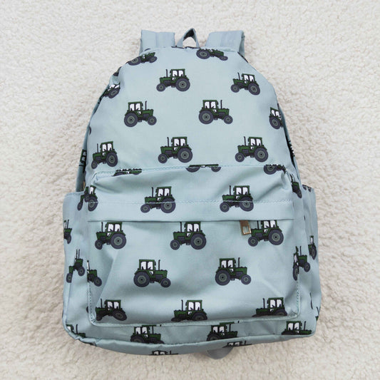 garm tractors print backpack blue bag BA0121