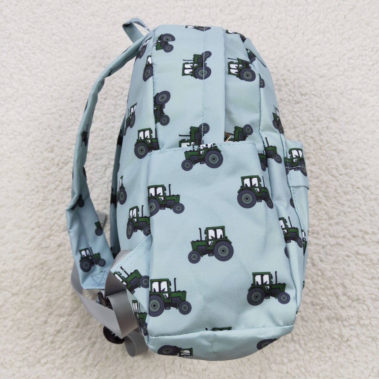 garm tractors print backpack blue bag BA0121