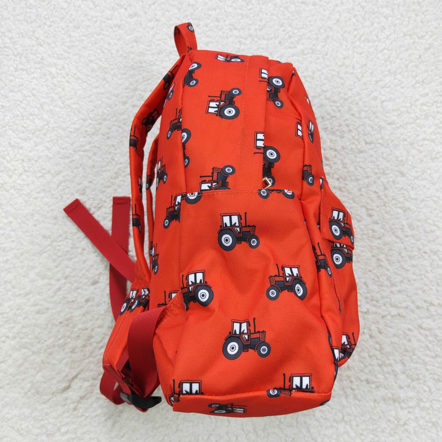 garm tractors print backpack red bag BA0122