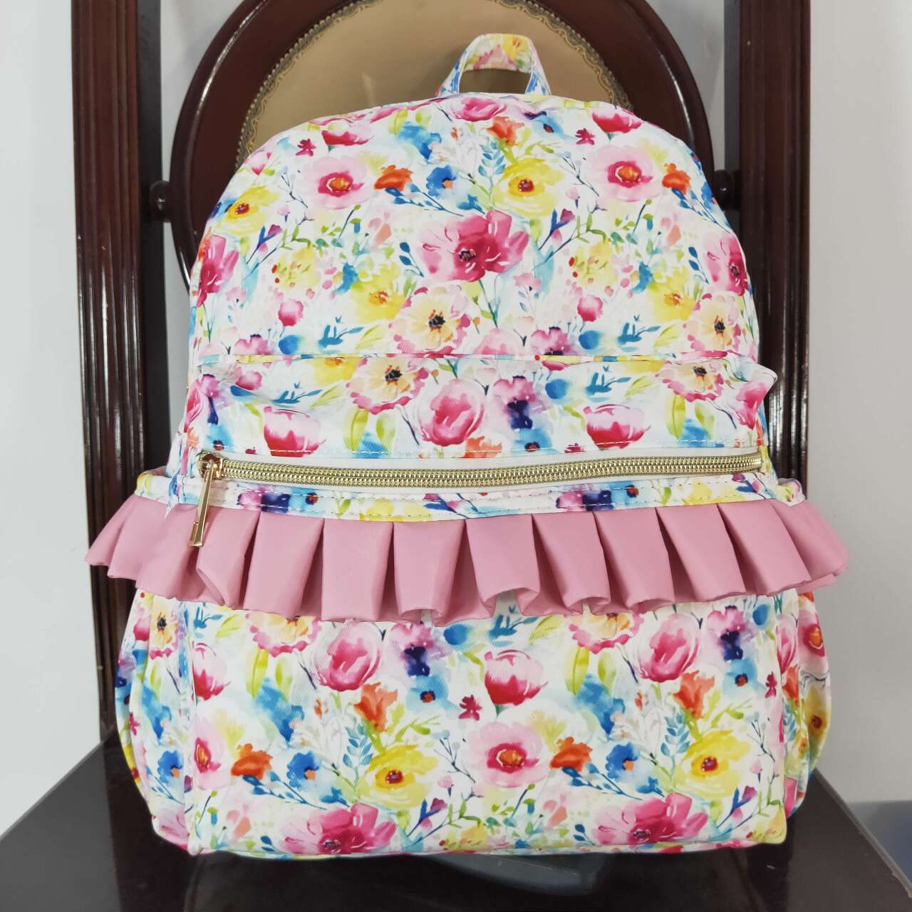 BA0174 toddler backpack flowers girl gift back to school preschool bag