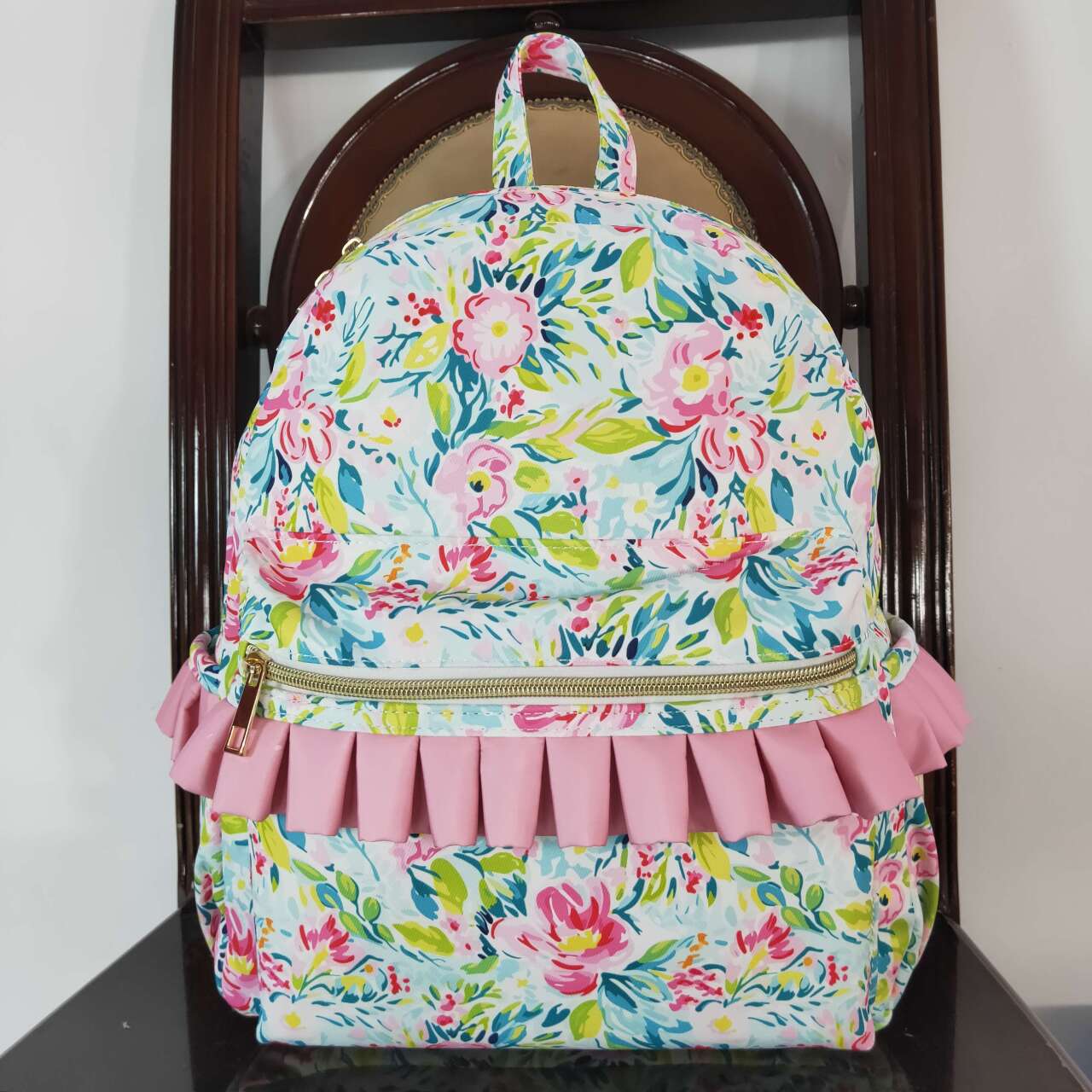 BA0176 toddler backpack flowers girl gift back to school preschool bag