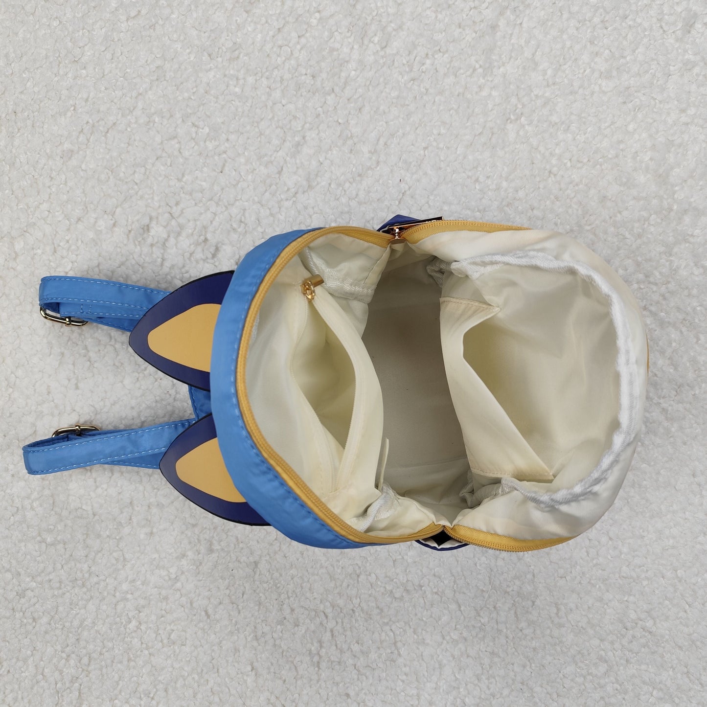 Two Colors Sibling Baby Kids Blue Orange Dogs Backpacks Bags