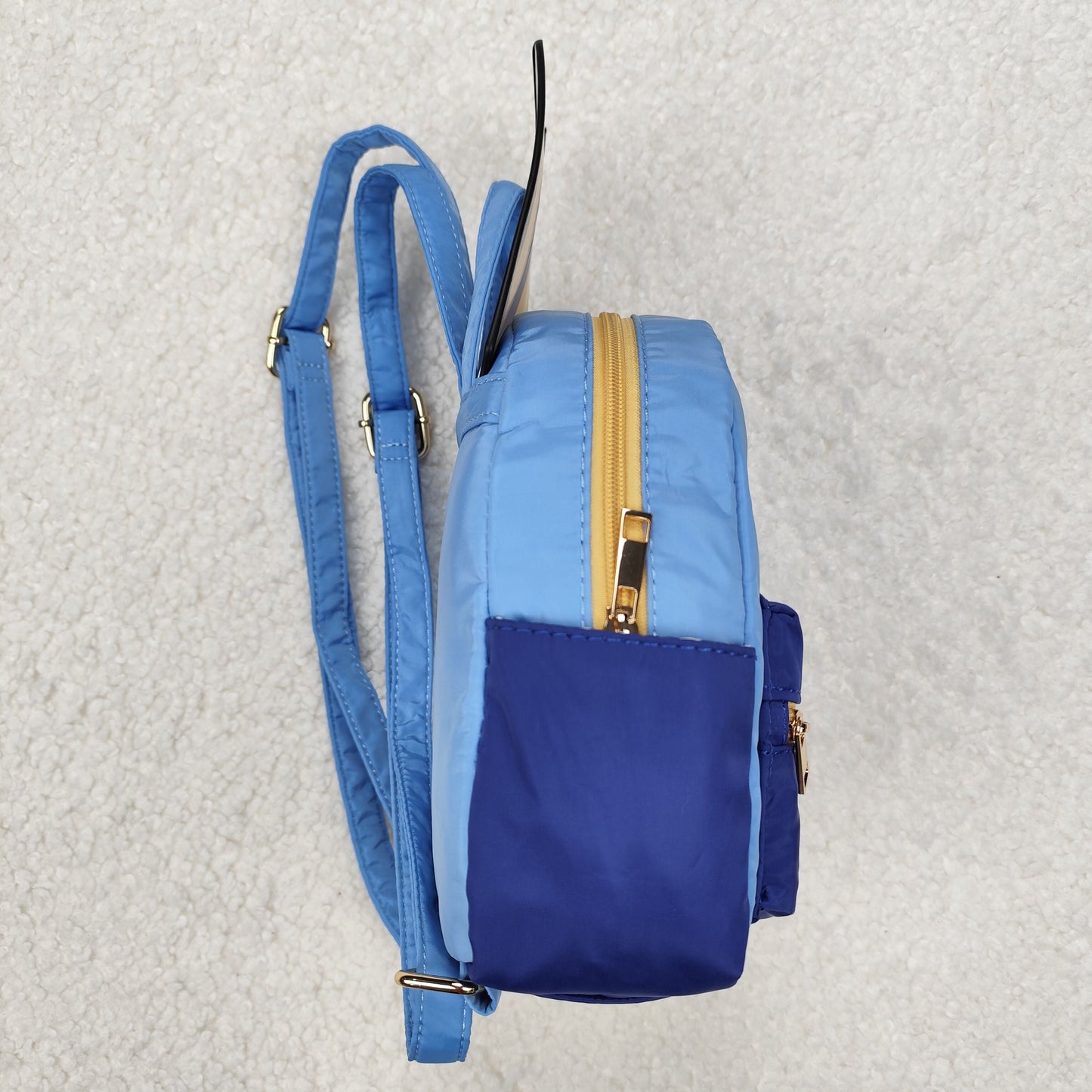 Two Colors Sibling Baby Kids Blue Orange Dogs Backpacks Bags