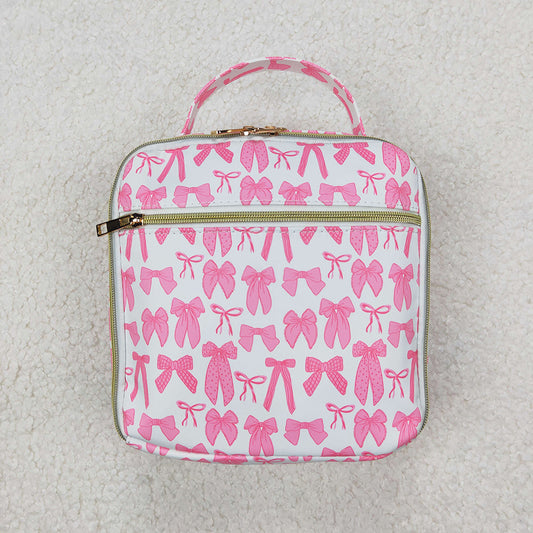 BA0284  baby  bag pink bows lunch boxes  bags