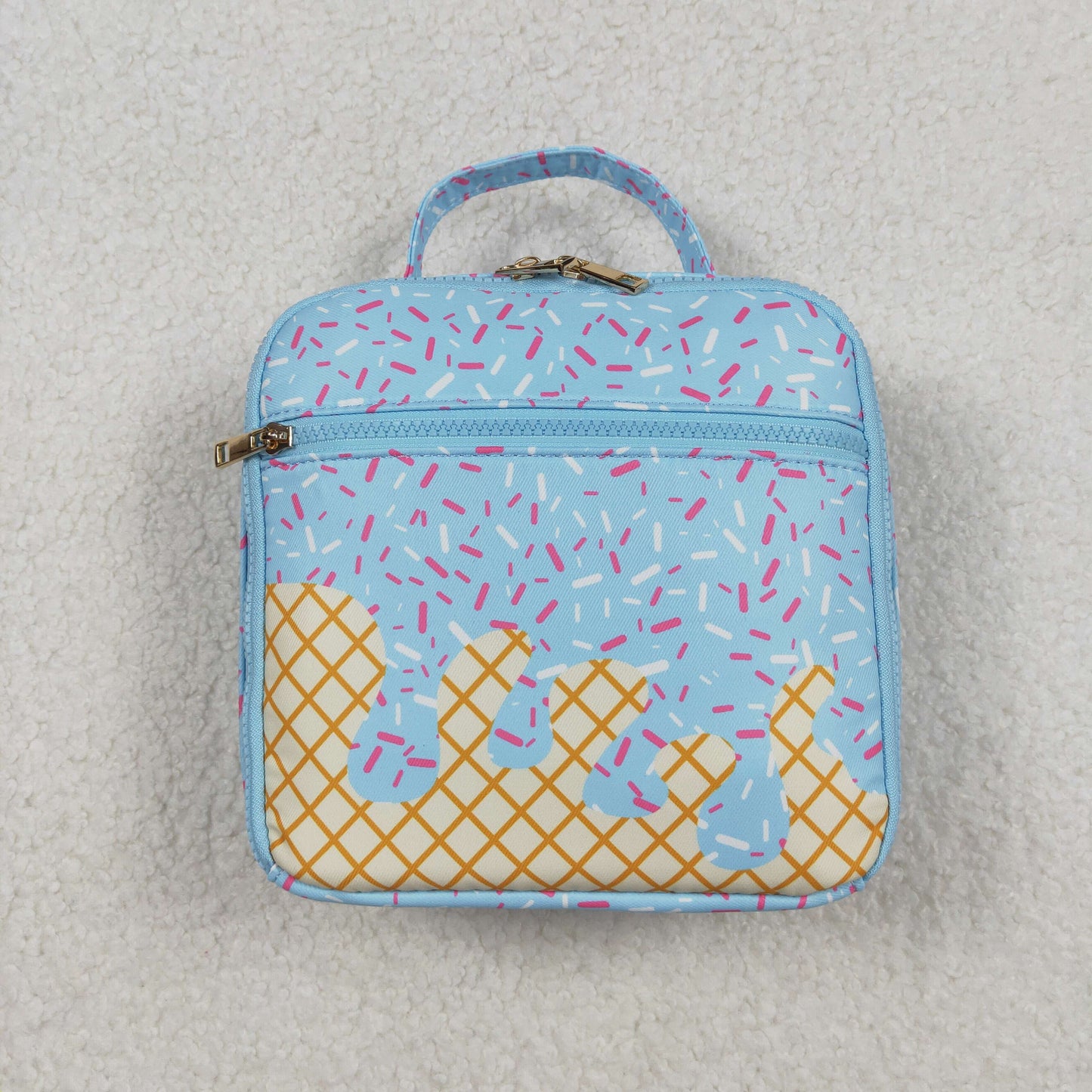 BA0296 Baby Bag Blue Drips Sprinkles Lunch Boxes Bags